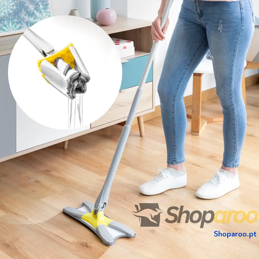 Esfregona de Microfibra Autodrenante Tipo X Twop InnovaGoods