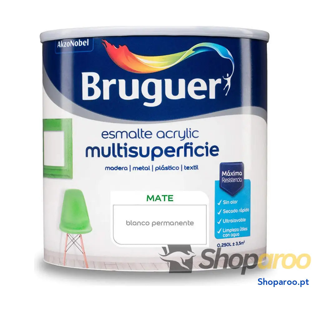 Esmalte acrílico Bruguer 5160685 250 ml Permanent White Mate