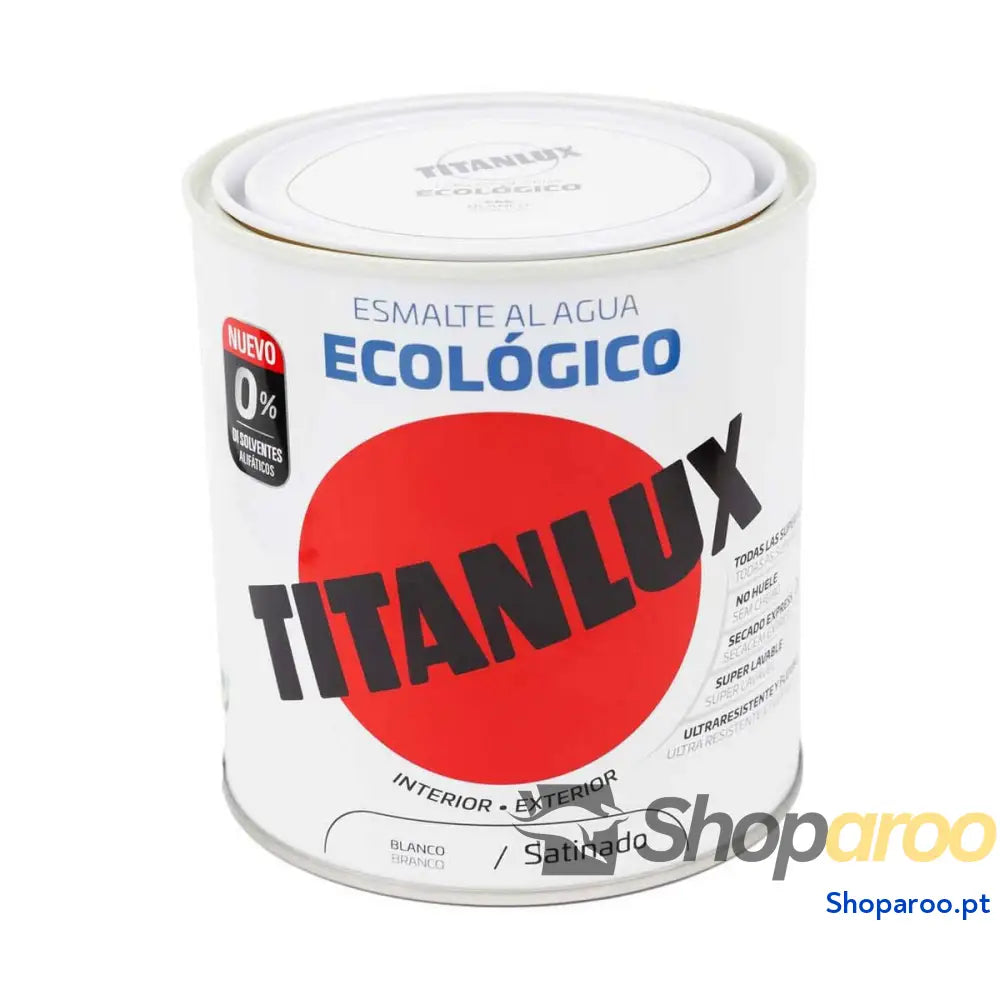 Esmalte acrílico Titanlux 01t056614 Ecológico 250 ml Branco Acetinado