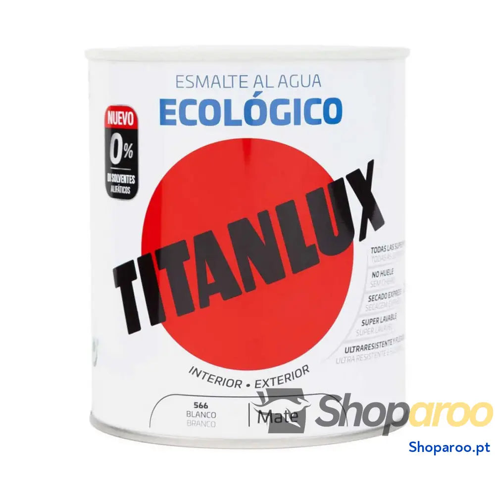 Esmalte acrílico Titanlux 02t056614 Ecológico 250 ml Branco Mate
