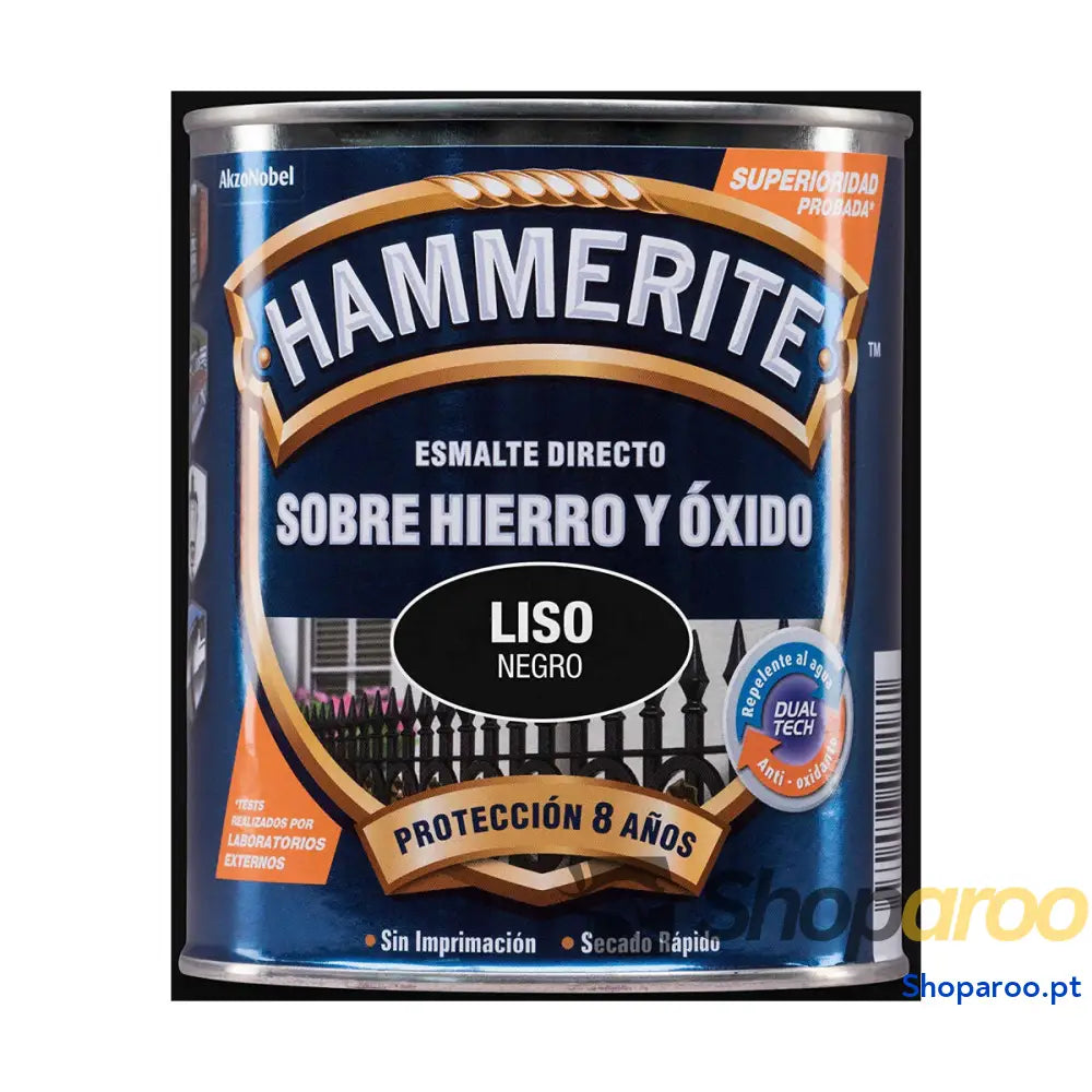 Esmalte Antioxidante Hammerite 5093791 Preto 750 ml Brilhante