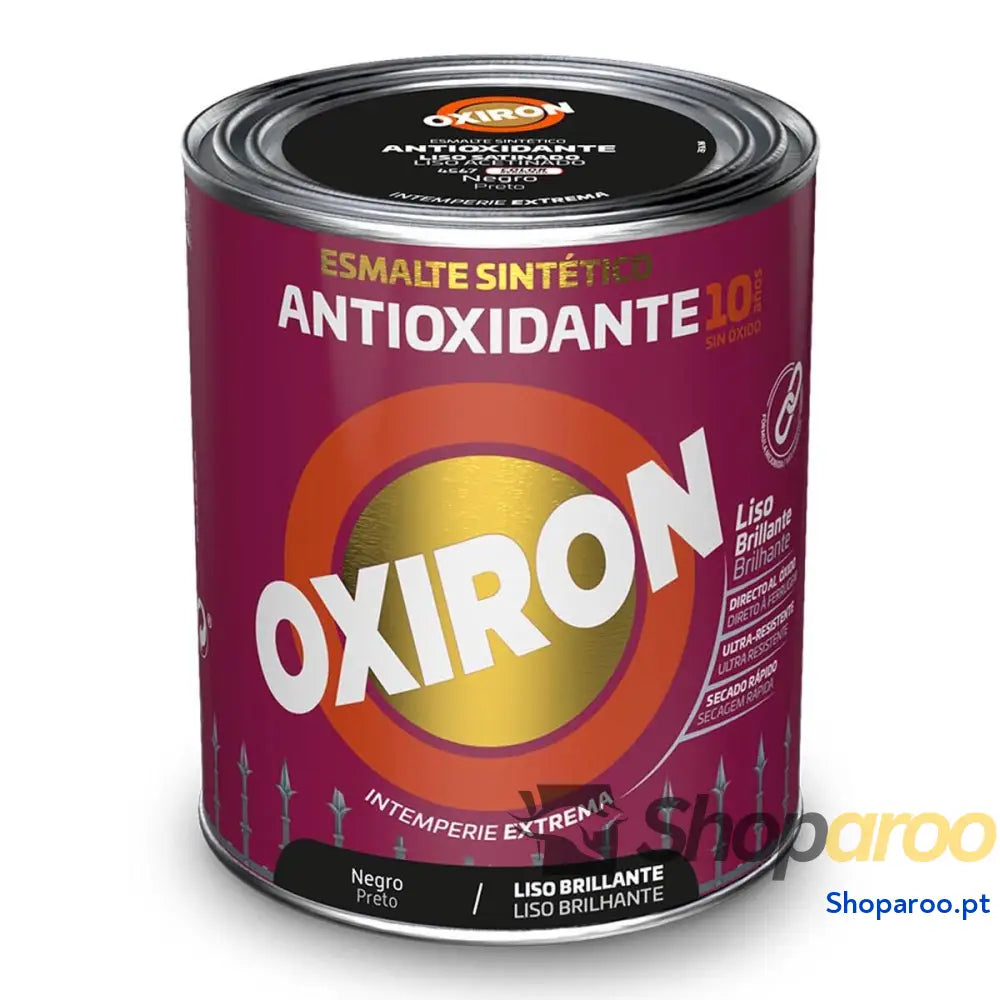 Esmalte sintético Oxiron Titan 5809081 Preto 750 ml Antioxidante
