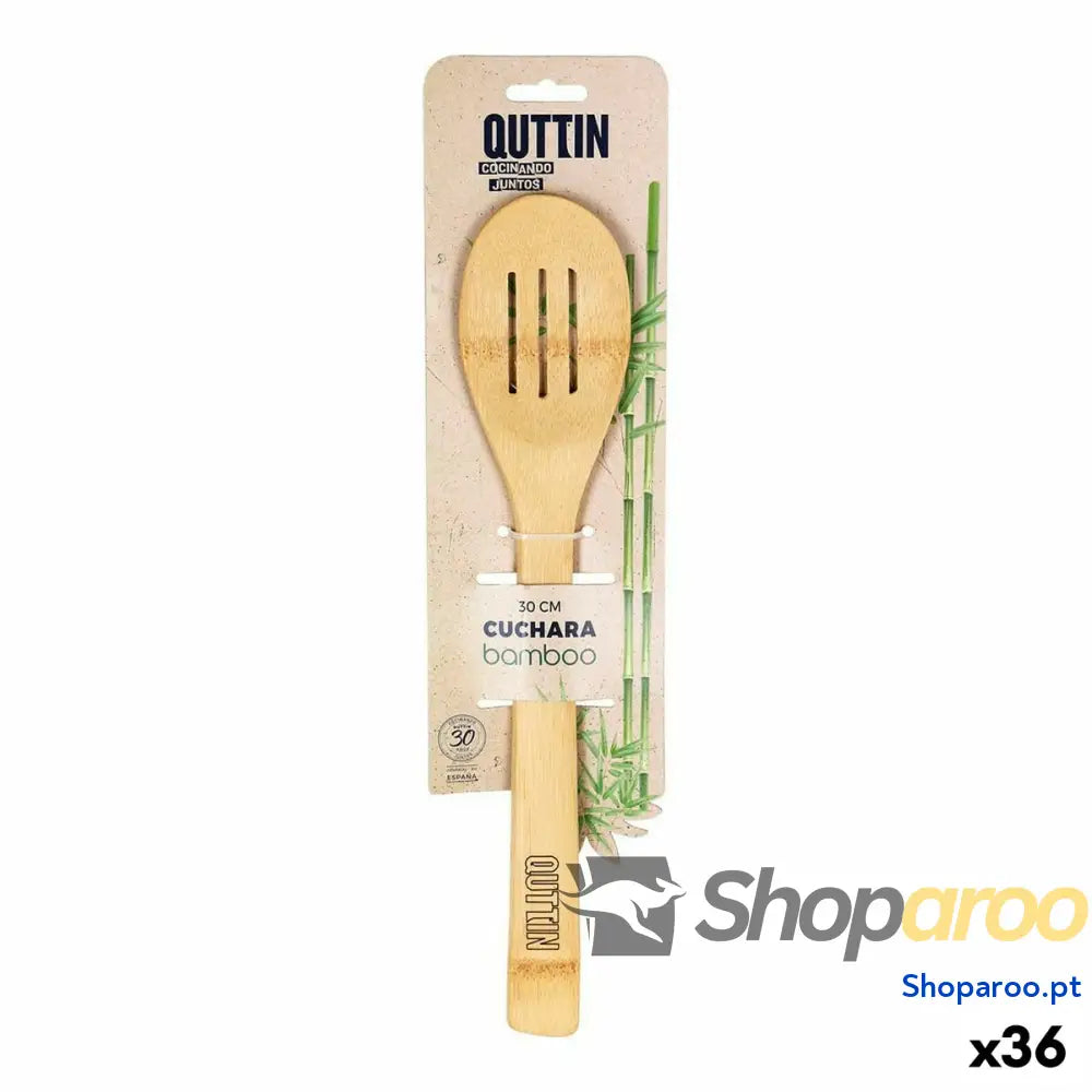 Espátula de Cozinha Quttin Bambu 30 x 6,2 x 0,8 cm (36 Unidades)