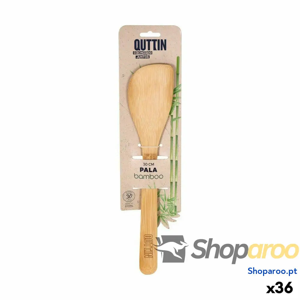 Espátula de Cozinha Quttin Castanho Bambu 30 x 6,2 x 0,8 cm (36 Unidades)