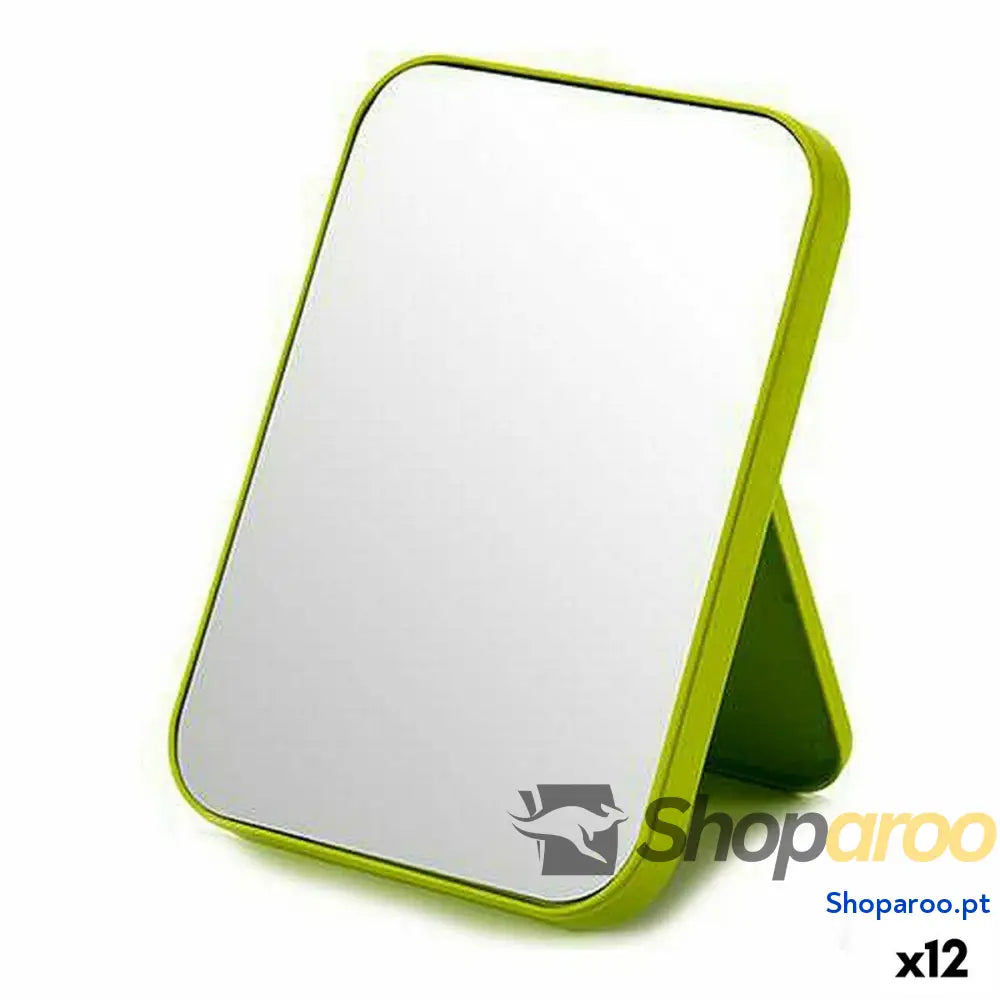 Espelho com Suporte Berilo 48730 Polipropileno 11 x 9,5 x 14 cm (12 Unidades)