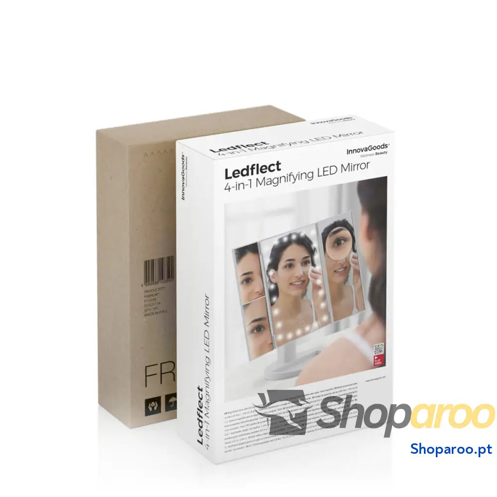 Espelho de Aumento com LED 4 in 1 Ledflect InnovaGoods