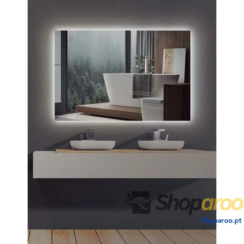 Espelho de banheiro com luz LED Ledimex SUEC006 90 x 80 cm