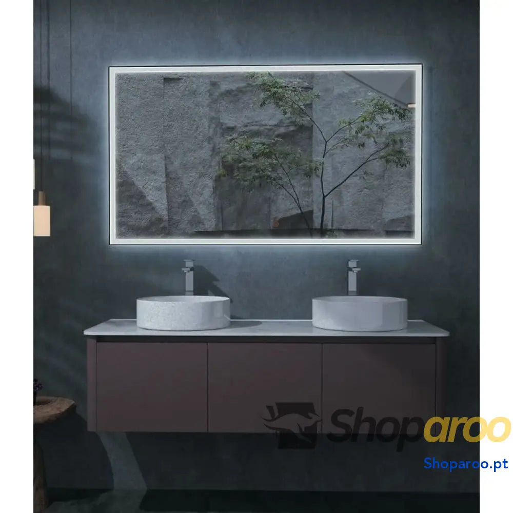 Espelho de banheiro com luz LED Ledimex SUIZ010 14060 140 x 60 cm