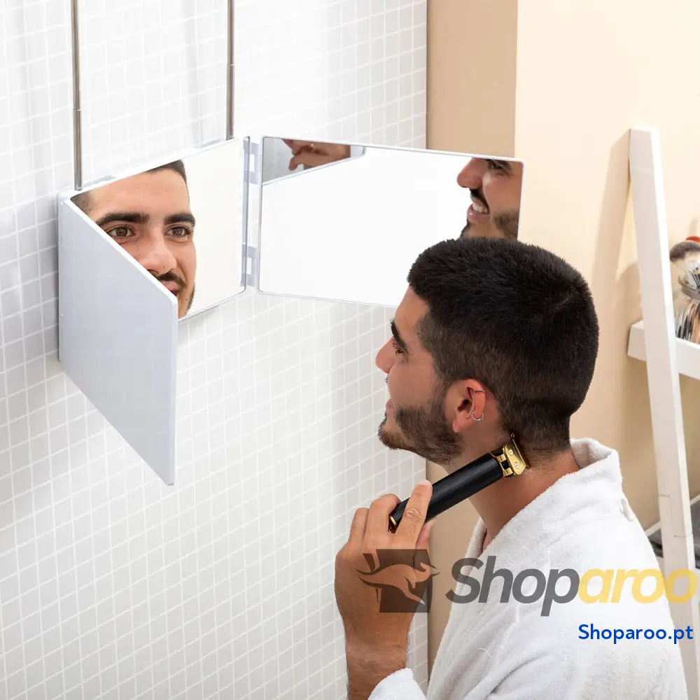 Espelho de casa banho com luz LED e visão 360º InnovaGoods