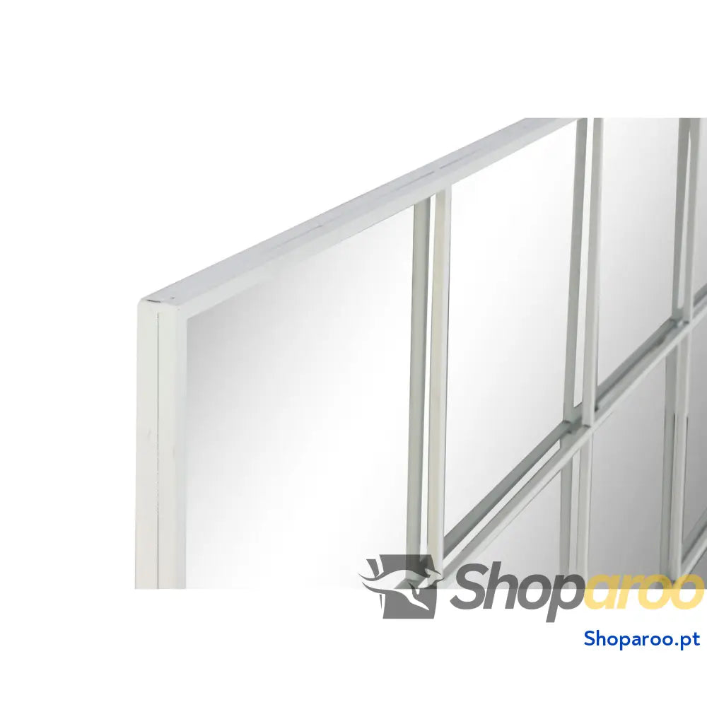 Espelho de parede Home ESPRIT Branco Janela Scandi 122 x 2 cm