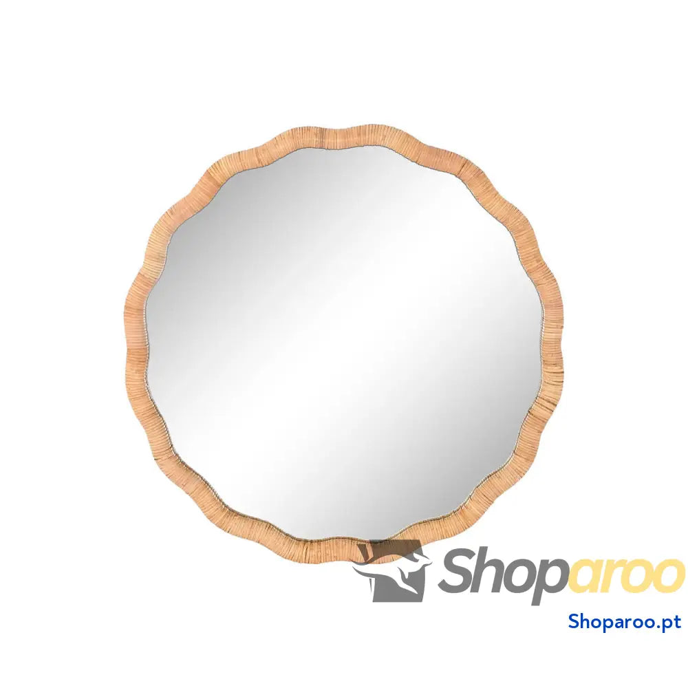 Espelho de parede Home ESPRIT Natural Scandi 80 x 4,5 cm