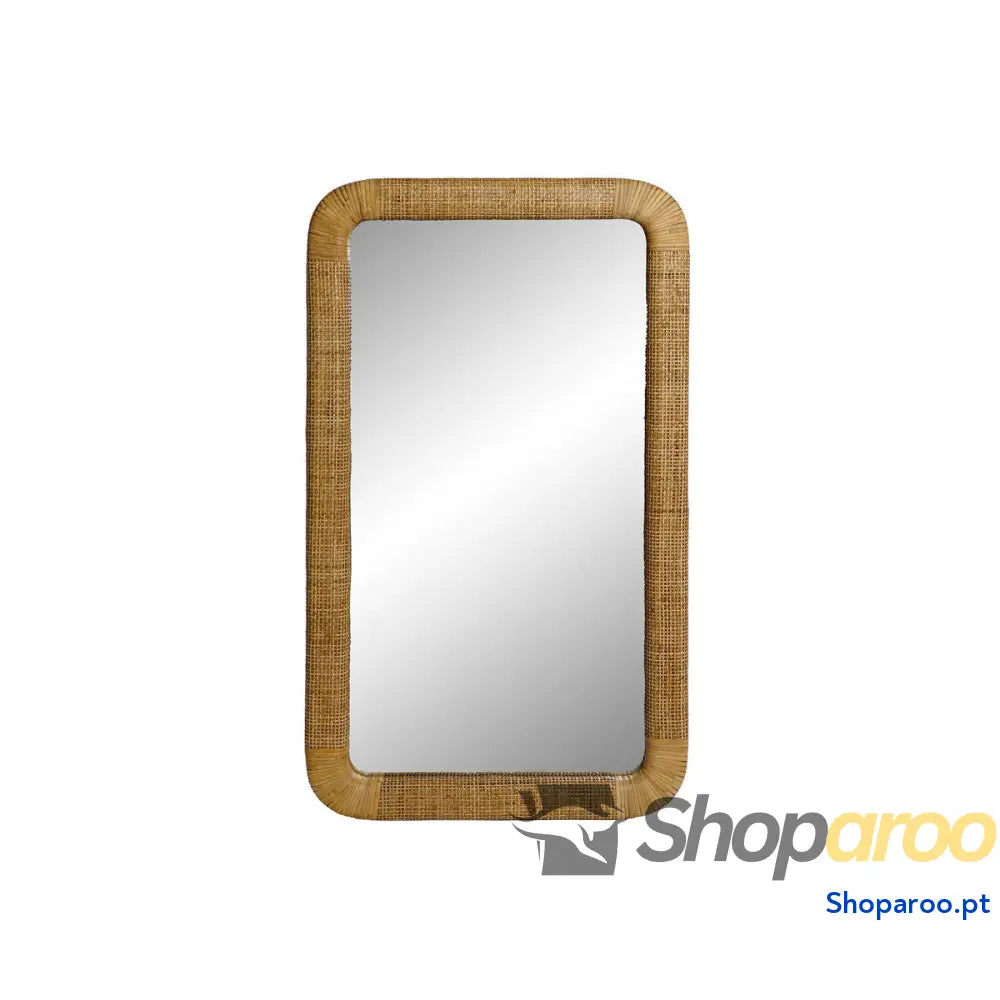 Espelho de parede Home ESPRIT Natural Tropical 55 x 4 95 cm