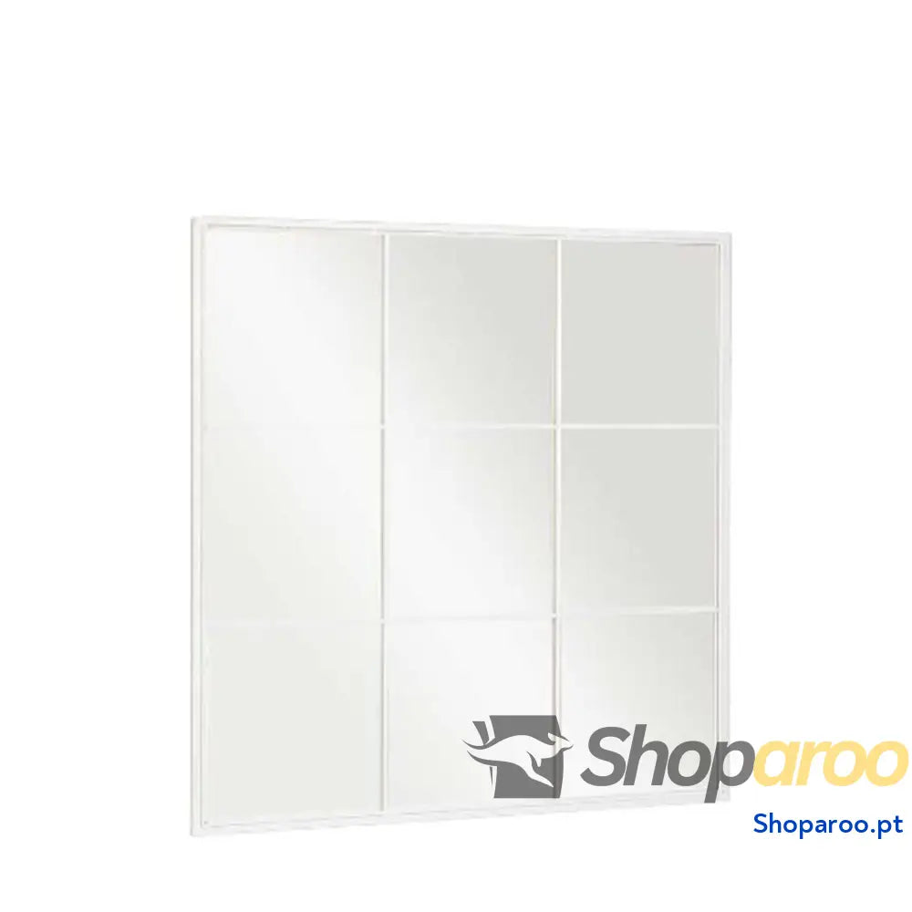 Espelho de parede JY21101W Branco Janela 90 x 2 cm Quadrado