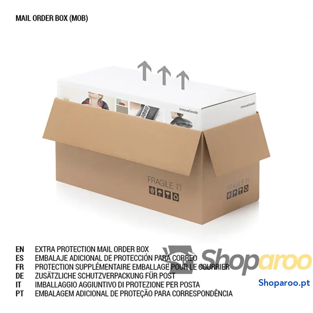 Espelho LED Dobrável com Organizador de Maquilhagem 3 em 1 Panomir InnovaGoods