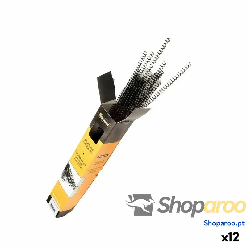 Espirais Fellowes 100 Peças Encadernação Preto Metal (Ø 10 mm) (12 Unidades)
