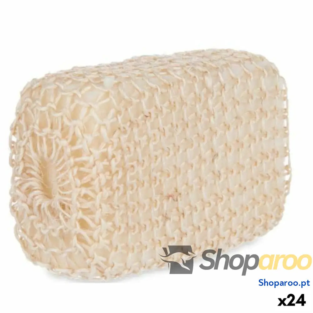 Esponja Corporal Berilo B7083-7 Branco Bege 9 x 14 x 6 cm (24 Unidades)