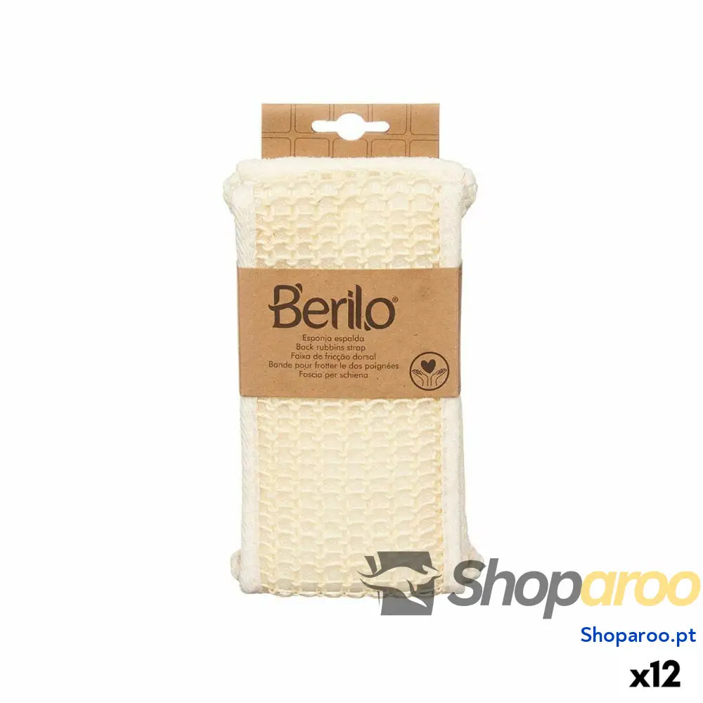 Esponja de Massagem Berilo B7083-16 Branco (12 Unidades)