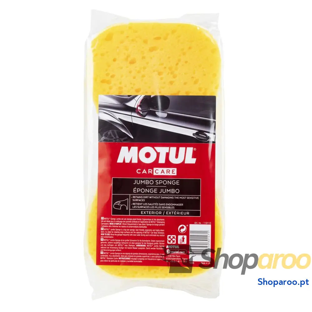 Esponja Motul MTL110113 Amarelo Absorvente Carroçaria Não riscam nem danificam as superfícies