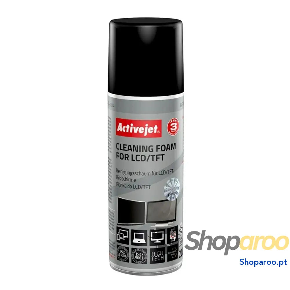 Espuma de limpeza do ecrã Activejet AOC-104 LCD TFT 200 ml