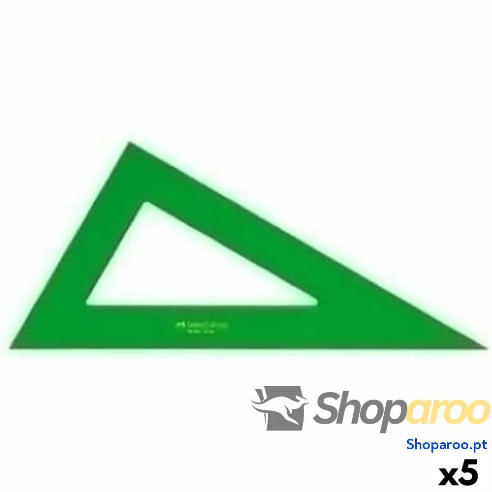 Esquadro Faber-Castell Verde 12 cm (5 Unidades)