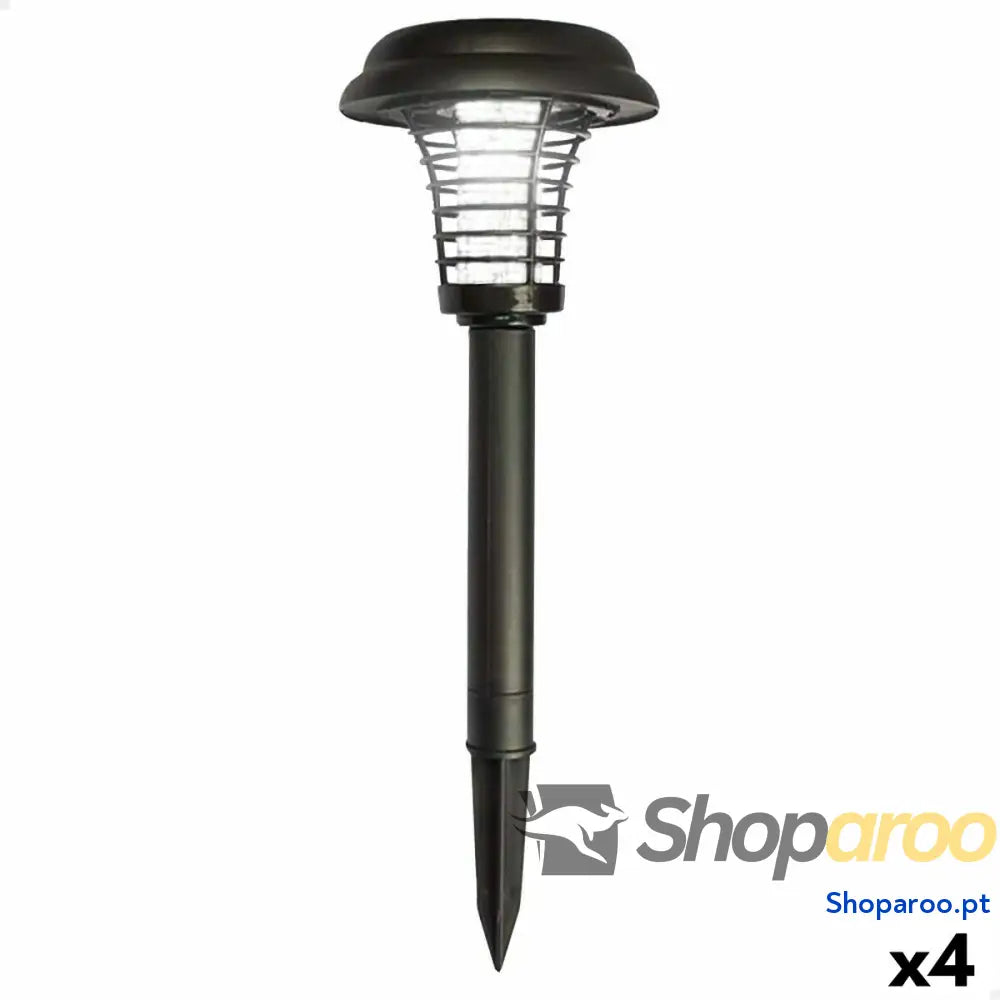 Estaca solar de jardim Aktive Polipropileno 14 x 42 x 14 cm (4 Unidades)
