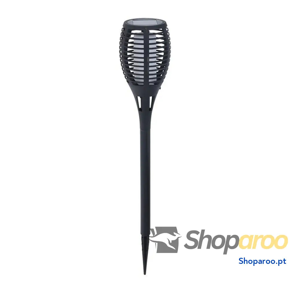 Estaca solar de jardim Progarden Preto Polipropileno Ø 10 x 58 cm Solar Efeito Chama