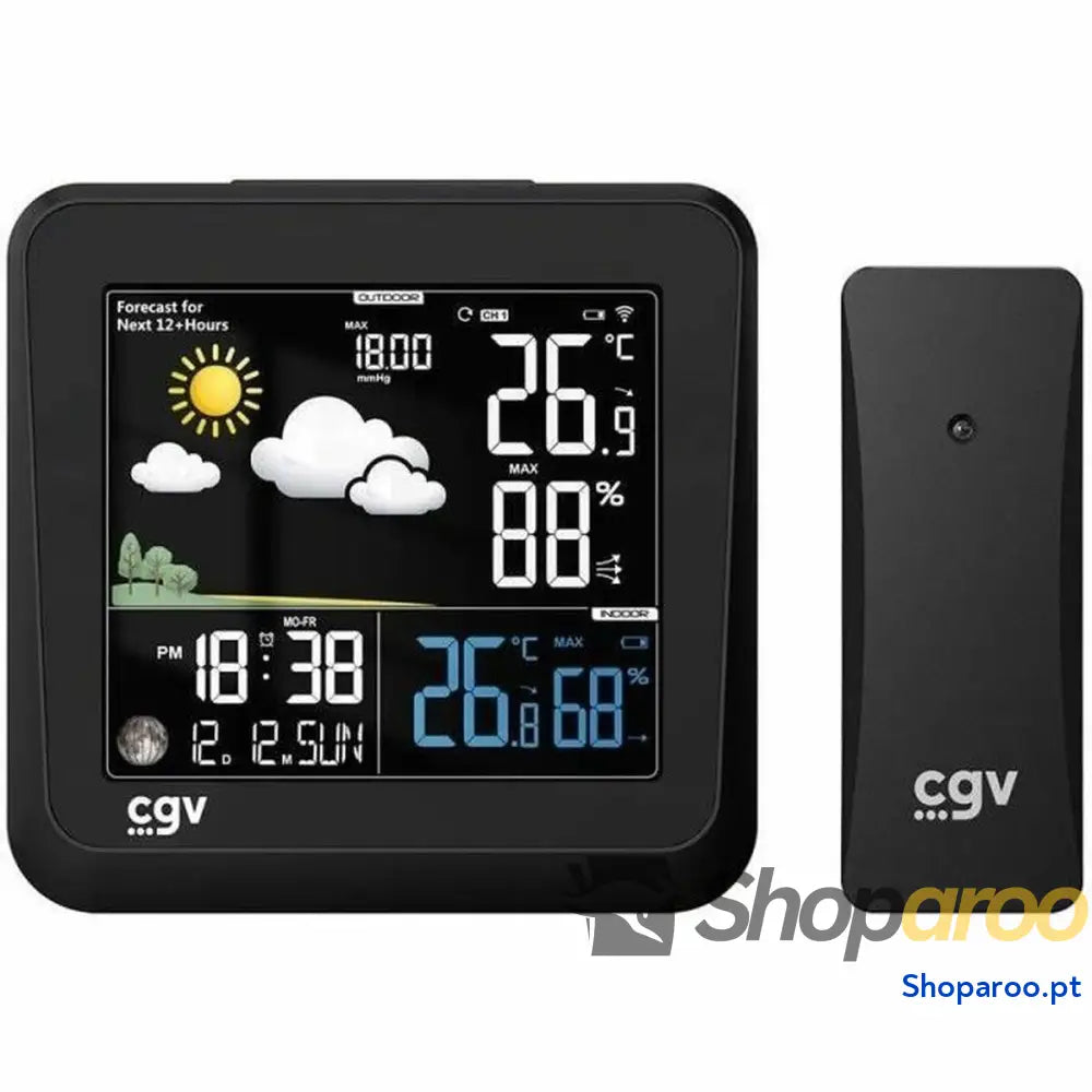 Estação Meteorológica Multifunções CGV MY METEO-1NC Preto