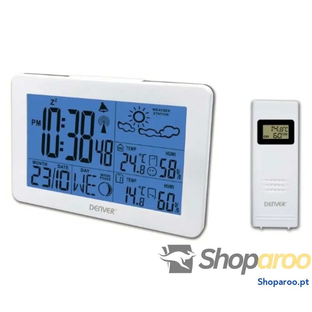 Estação Meteorológica Multifunções Denver Electronics 117160000070 Branco Preto