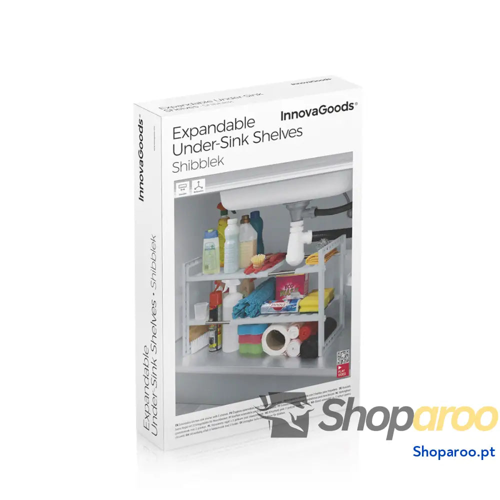 Estante extensível para lava-louça Shibblek InnovaGoods 2 prateleiras