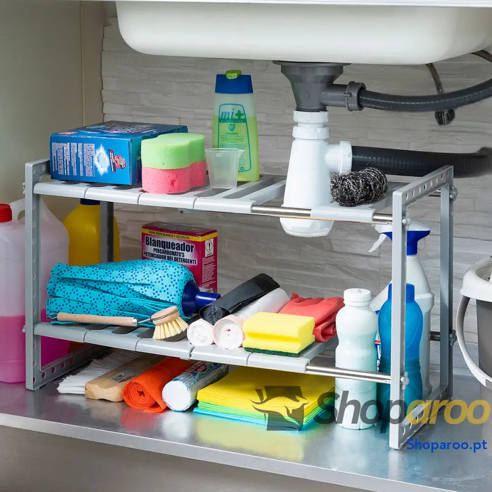 Estante Extensível para Lava-louça Shibblek InnovaGoods 2 Prateleiras
