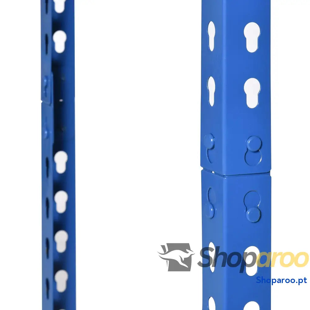 Estante metálica de armazenamento 80x40x182cm para garagem e oficina