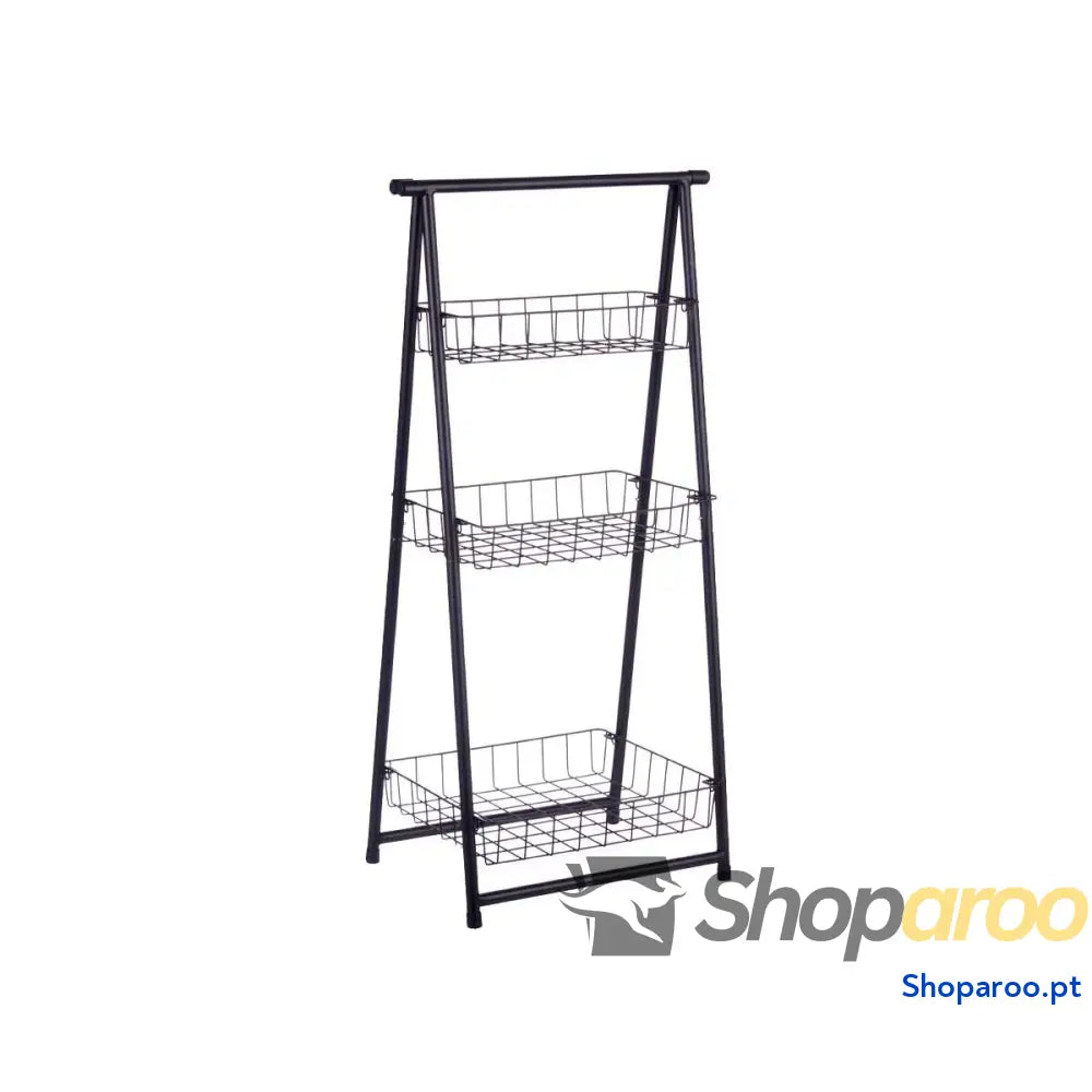Estantes Kinvara CN-W2672C-A Preto Ferro 44 x 31 x 90 cm