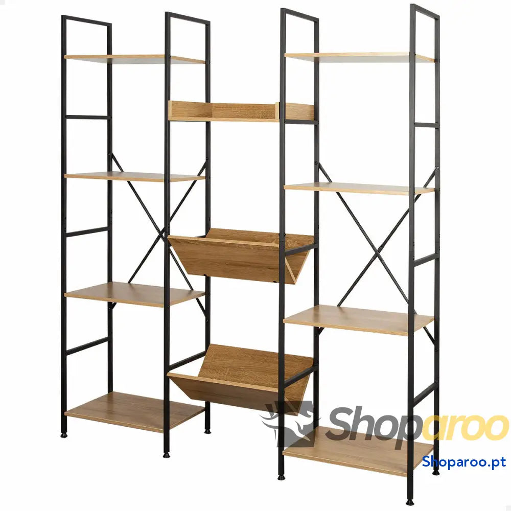Estantes Max Home Aço Melamina Aglomerado 125 x 150 x 27 cm