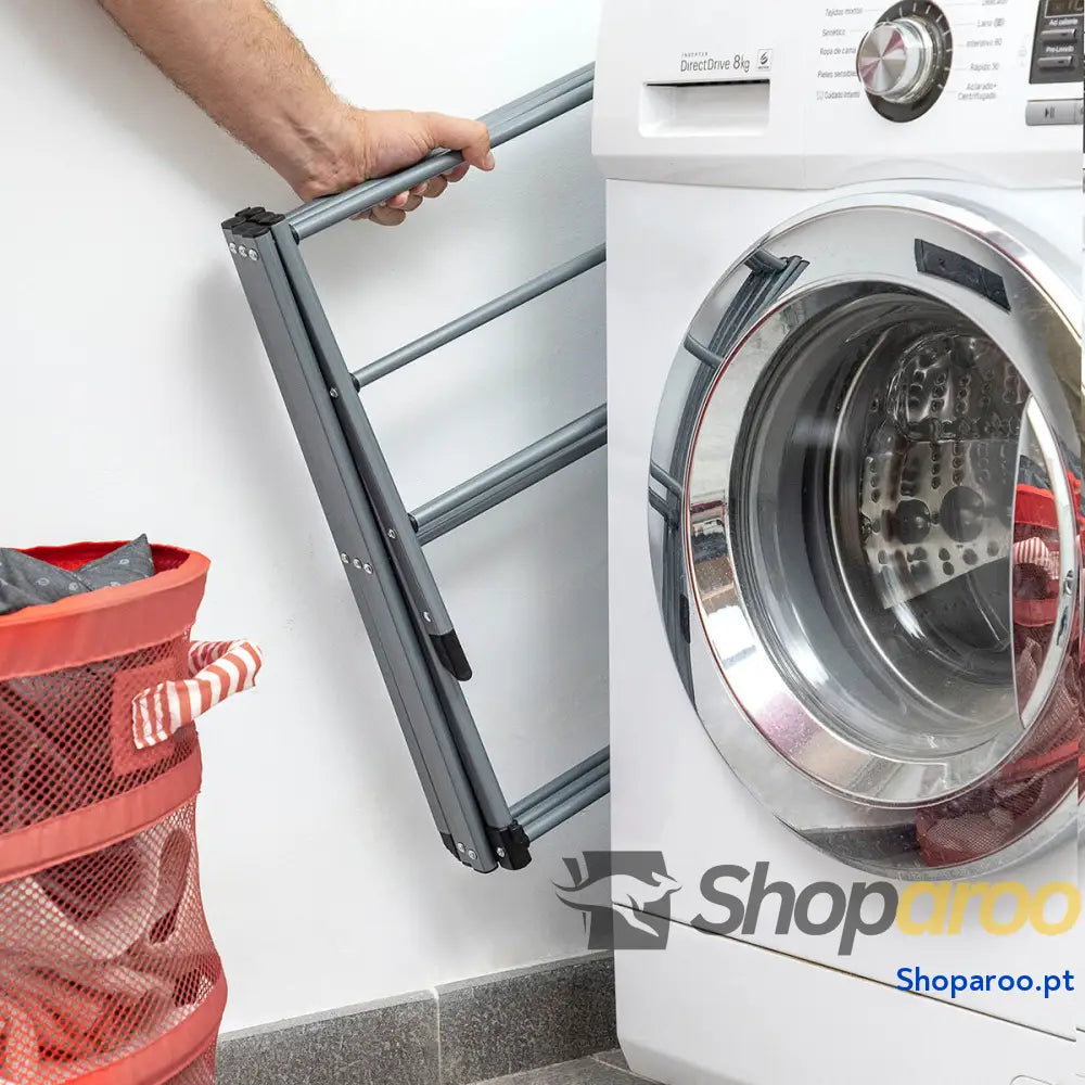Estendal Metálico Rebatível e Extensível com 3 Alturas Cloxy InnovaGoods 11 Barras