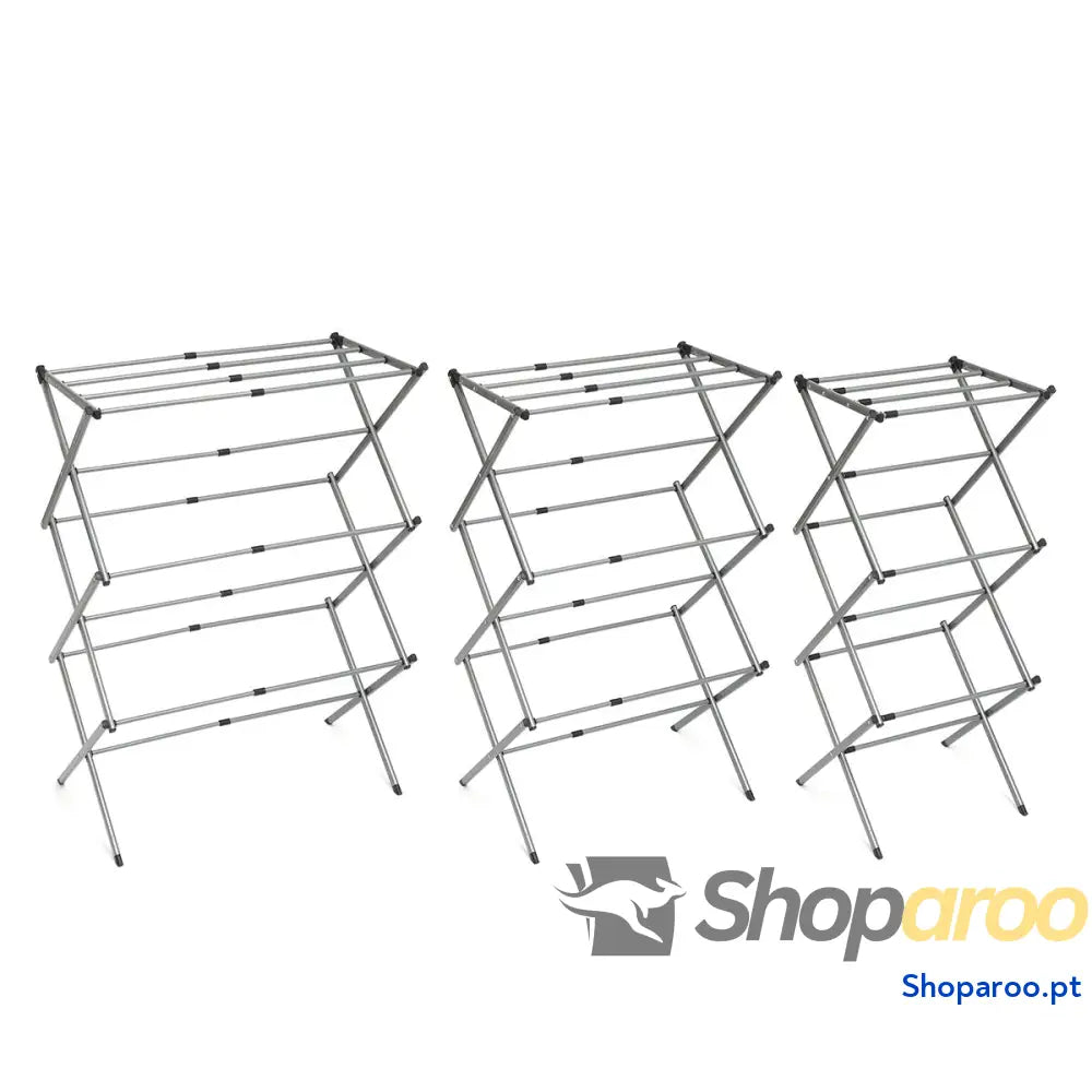 Estendal Metálico Rebatível e Extensível com 3 Alturas Cloxy InnovaGoods 11 Barras