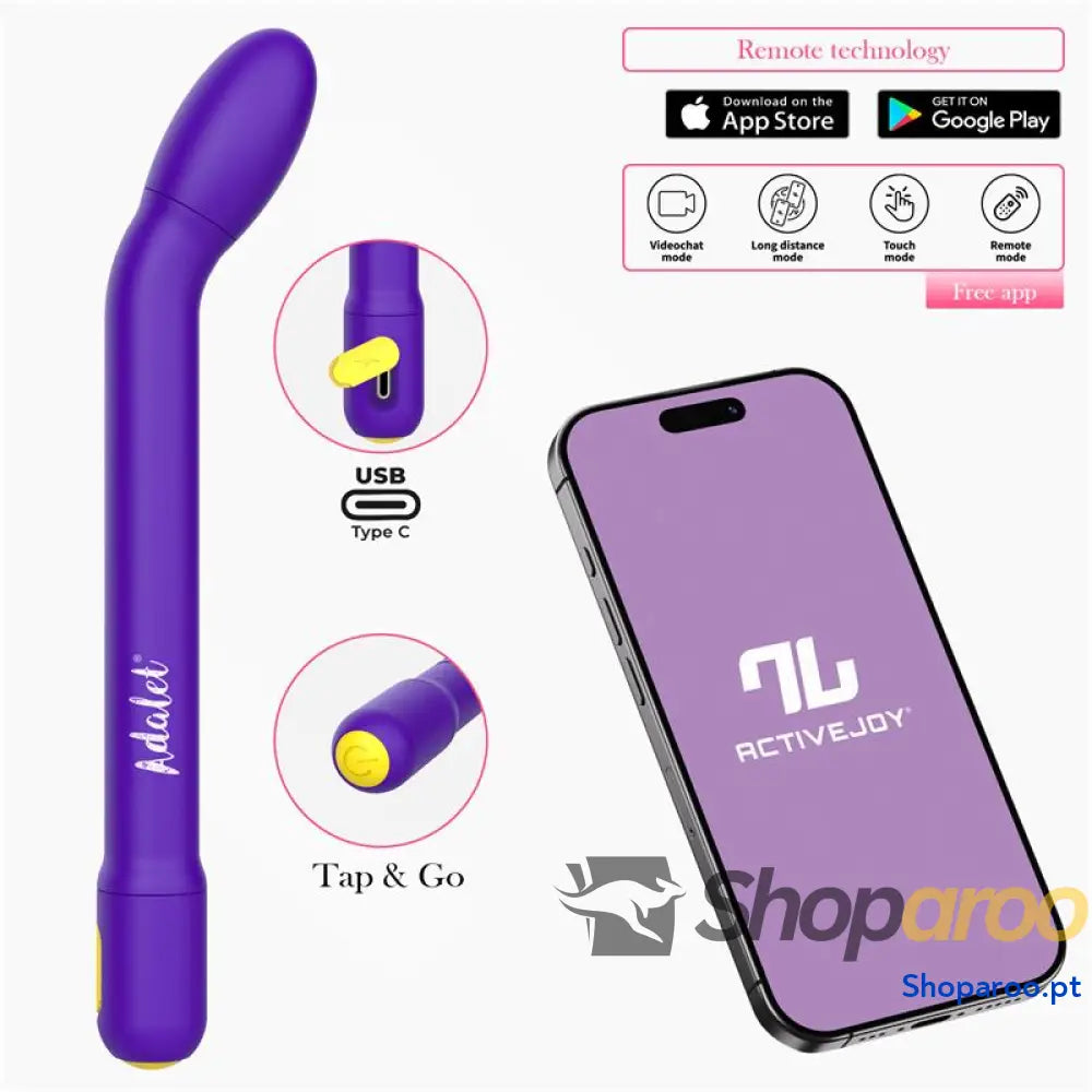 Estimulador Ponto G com APP Purpura