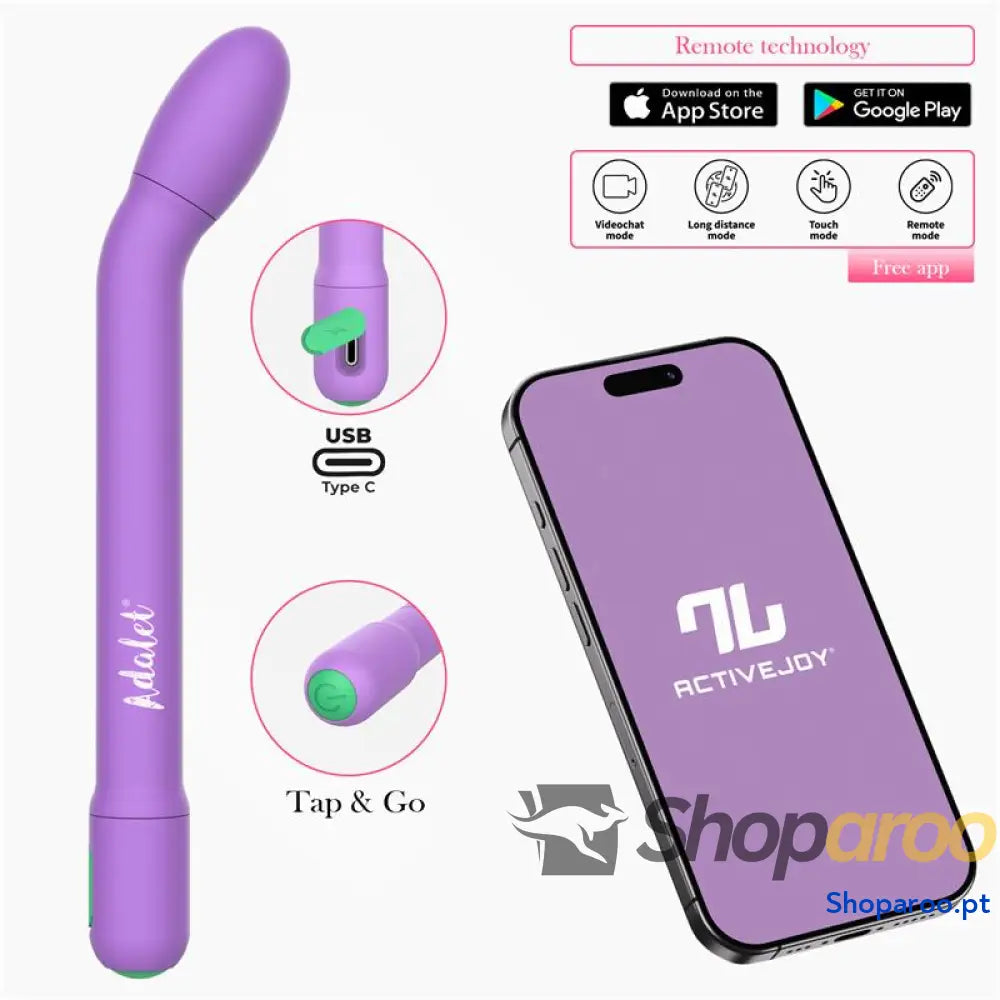 Estimulador Ponto G com APP Purpura