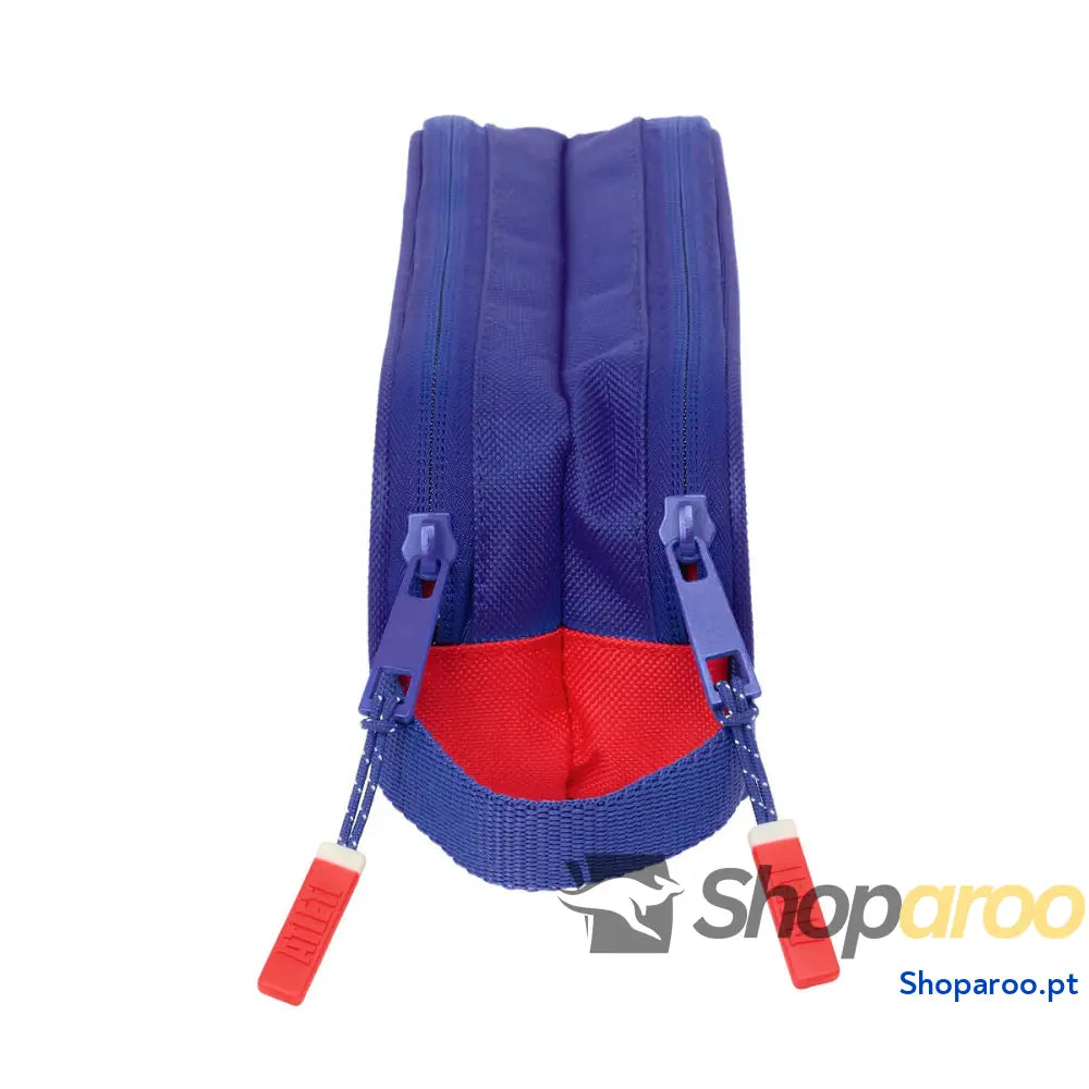 Estojo Atlético Madrid Azul Branco Vermelho 21 x 8 x 6 cm
