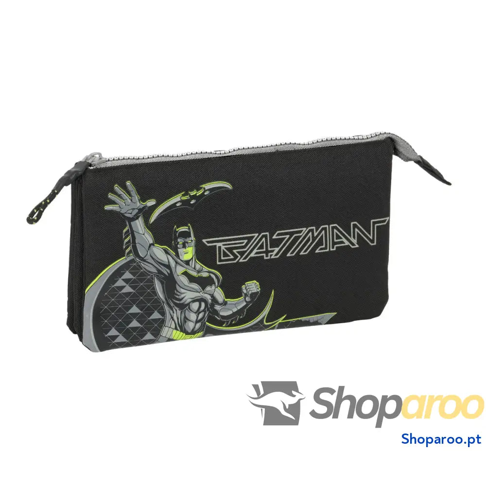 Estojo Batman Game over Preto 22 x 12 x 3 cm