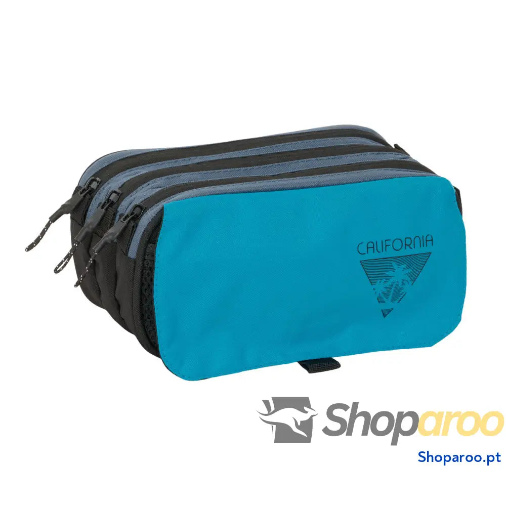 Estojo BlackFit8 California Azul Preto 21,5 x 10 x 8 cm
