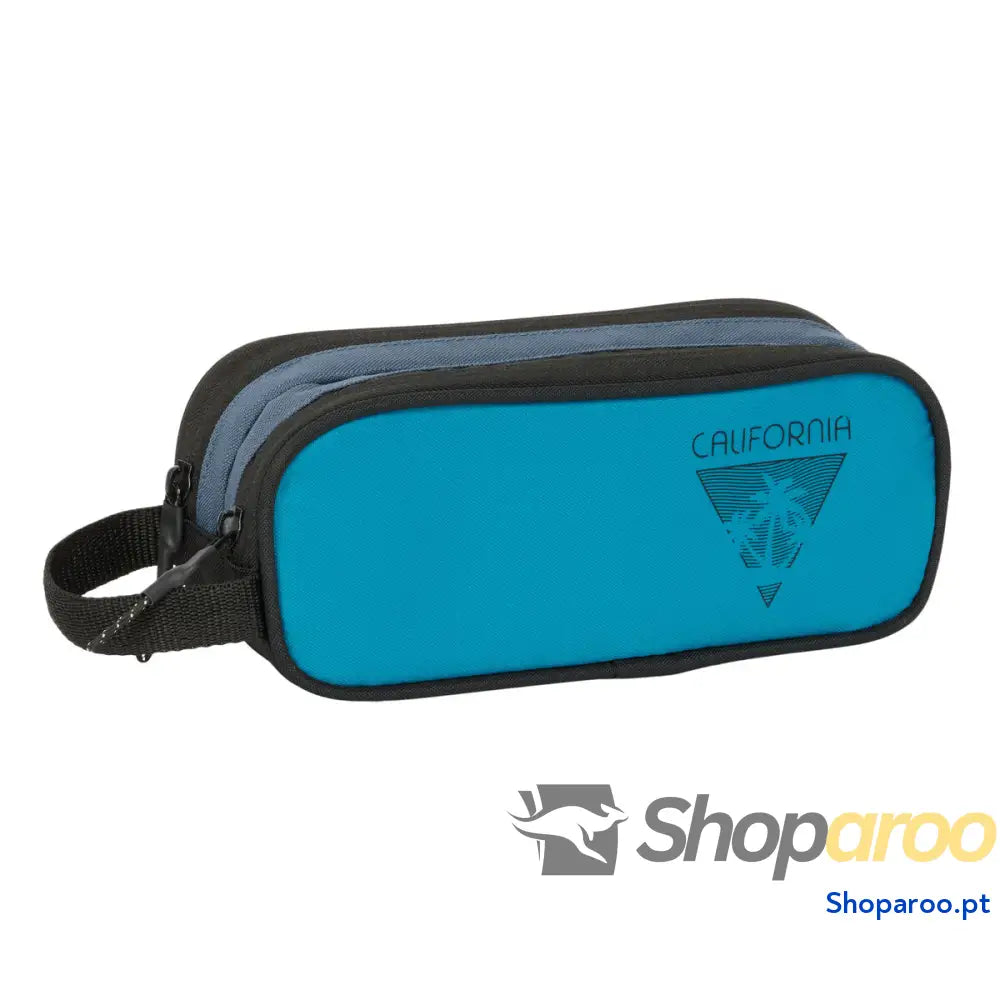 Estojo BlackFit8 California Azul Preto 21 x 8 x 6 cm
