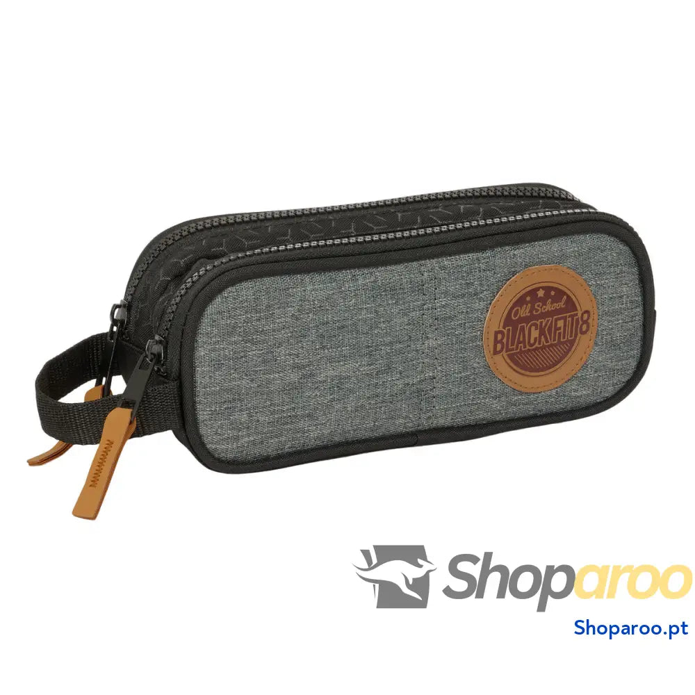 Estojo BlackFit8 Old school Preto Cinzento 21 x 8 x 6 cm