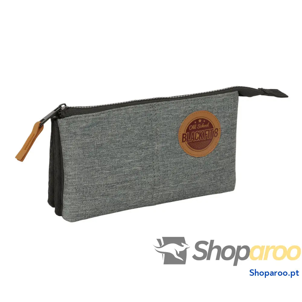 Estojo BlackFit8 Old school Preto Cinzento 22 x 12 x 3 cm