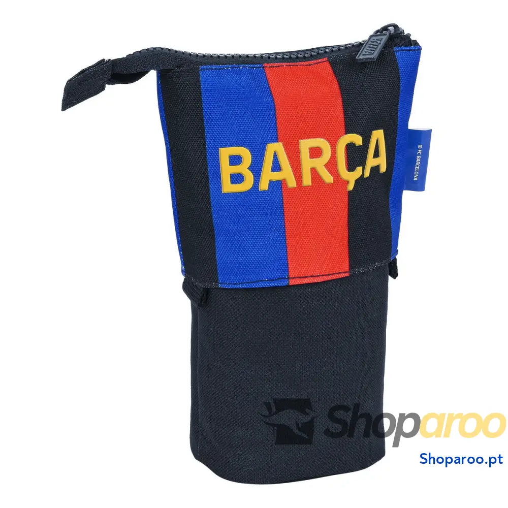 Estojo Cálice F.C. Barcelona Grená Azul Marinho (8 x 19 x 6 cm)