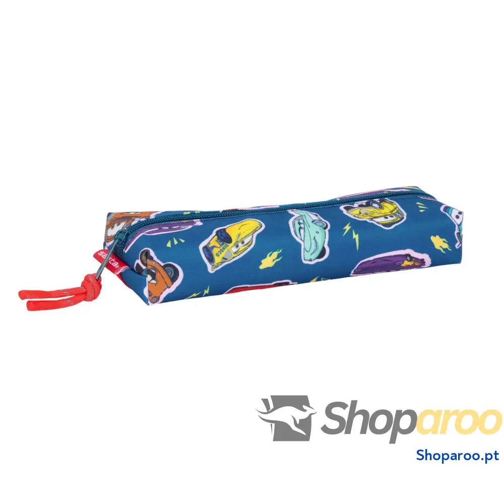 Estojo Cars Racing Azul Marinho 22 x 4 x 7 cm