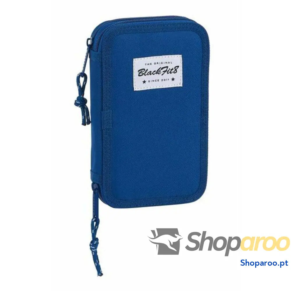 Estojo Duplo BlackFit8 M854 Azul escuro 12.5 x 19.5 x 4 cm (28 Peças)