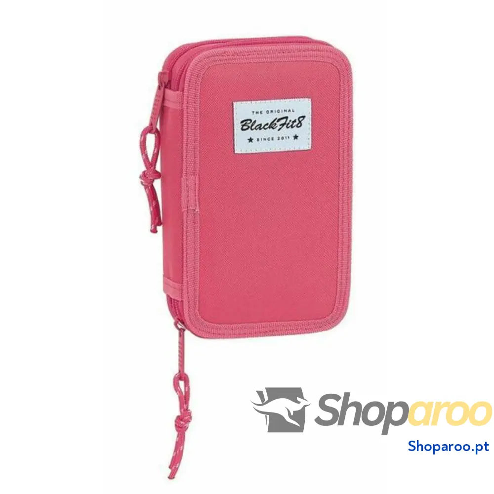 Estojo Duplo BlackFit8 M854 Cor de Rosa 12.5 x 19.5 x 4 cm (28 Peças)
