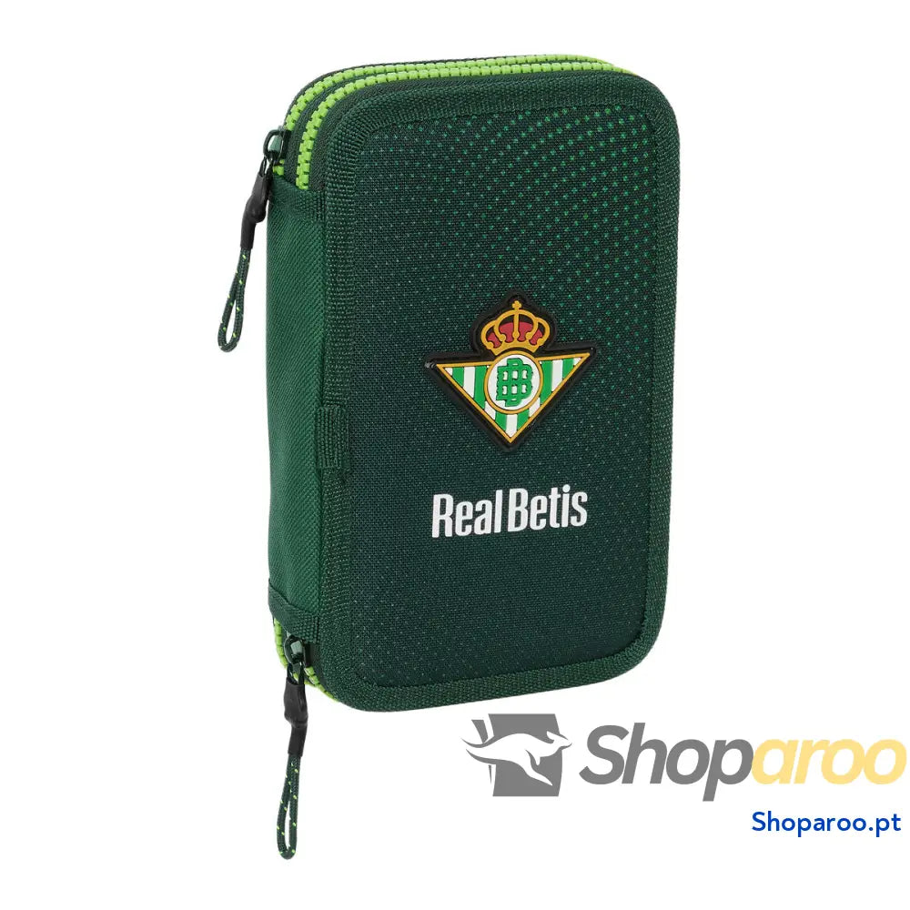 Estojo Duplo Real Betis Balompié Verde 12.5 x 19.5 x 4 cm 28 Peças