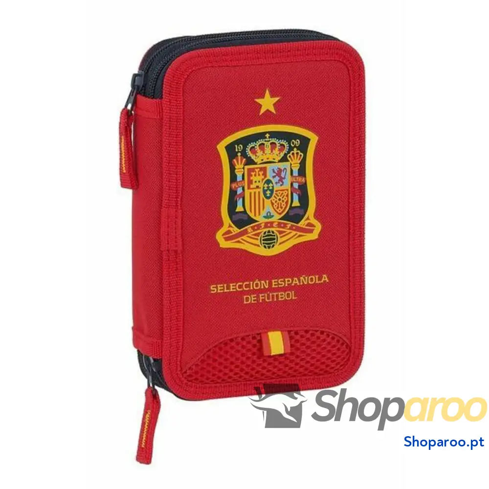 Estojo Duplo RFEF M854 Vermelho 12.5 x 19.5 x 4 cm (28 Peças)
