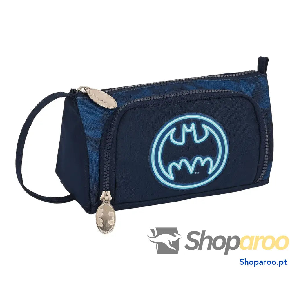Estojo Escolar com Acessórios Batman Legendary Azul Marinho 20 x 11 x 8.5 cm (32 Peças)